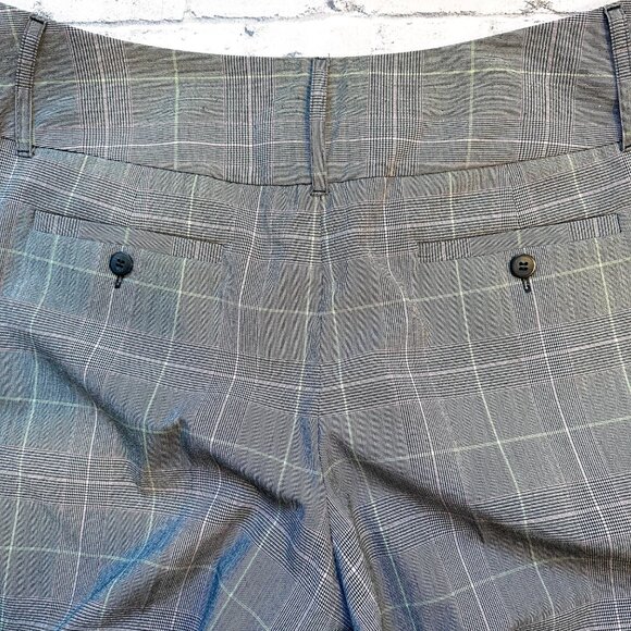 Style & Co Women's Plaid Gray Stretch Cropped Wide-Leg Pants Size 14 - Picture 2 of 11